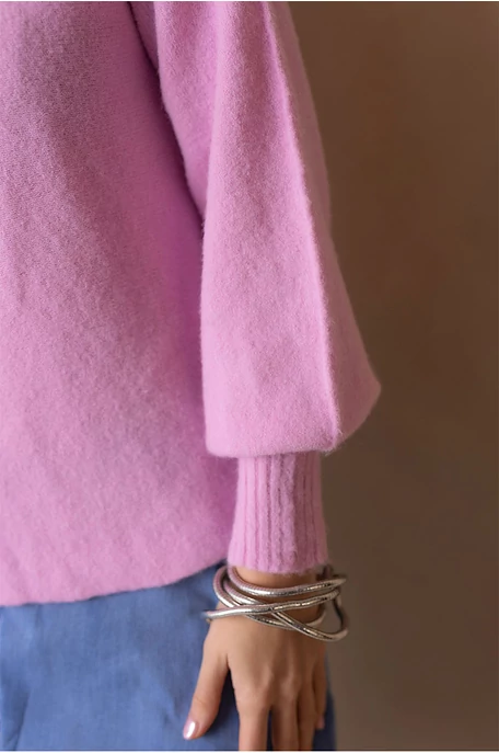 Pulóver puffos ujjal