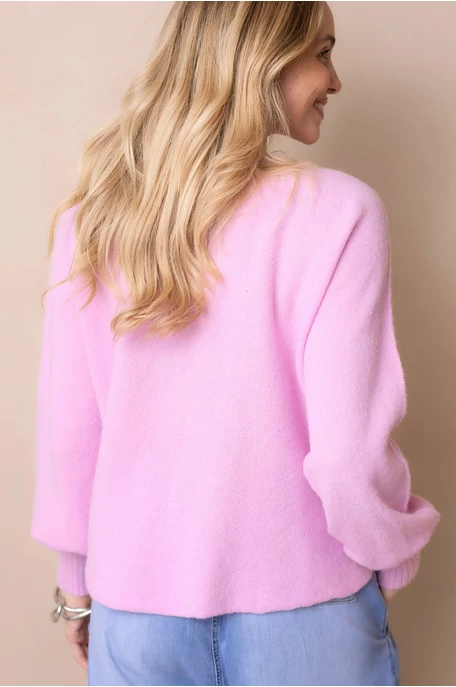 Pulóver puffos ujjal