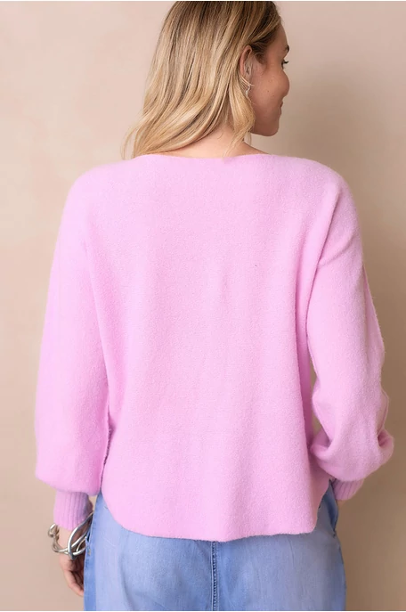 Pulóver puffos ujjal