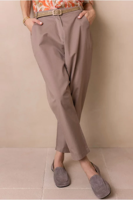 Ülepes vászon nadrág