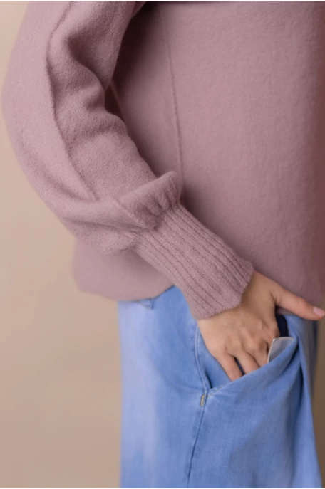 Pulóver puffos ujjal