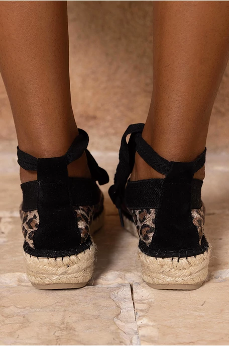 Állatmintás espadrilles cipő