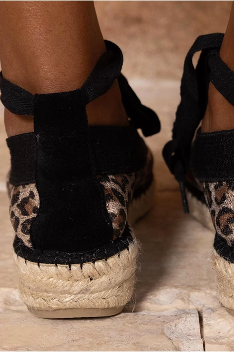 Állatmintás espadrilles cipő