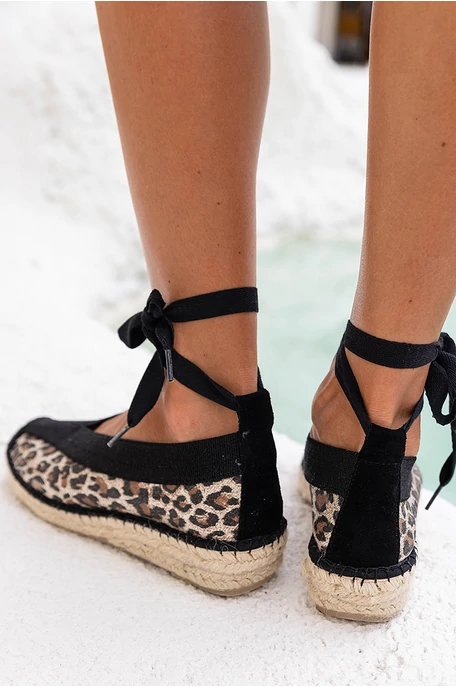 Állatmintás espadrilles cipő