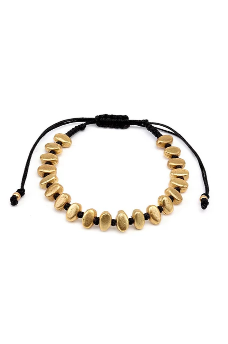 Ovális gyöngyös karkötő