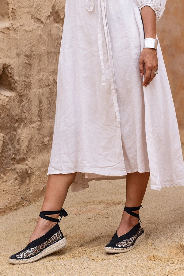 Állatmintás espadrilles cipő