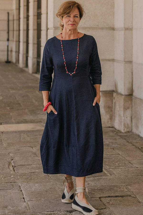 Karcsúsított farmer ruha Karcsúsított farmer ruha