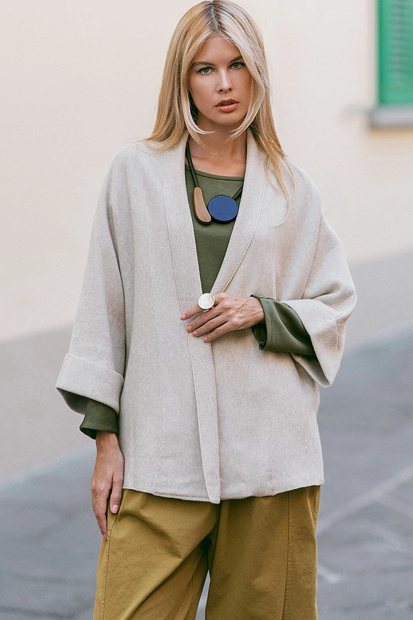 Finomkötött sálgalléros kardigán Finomkötött sálgalléros kardigán