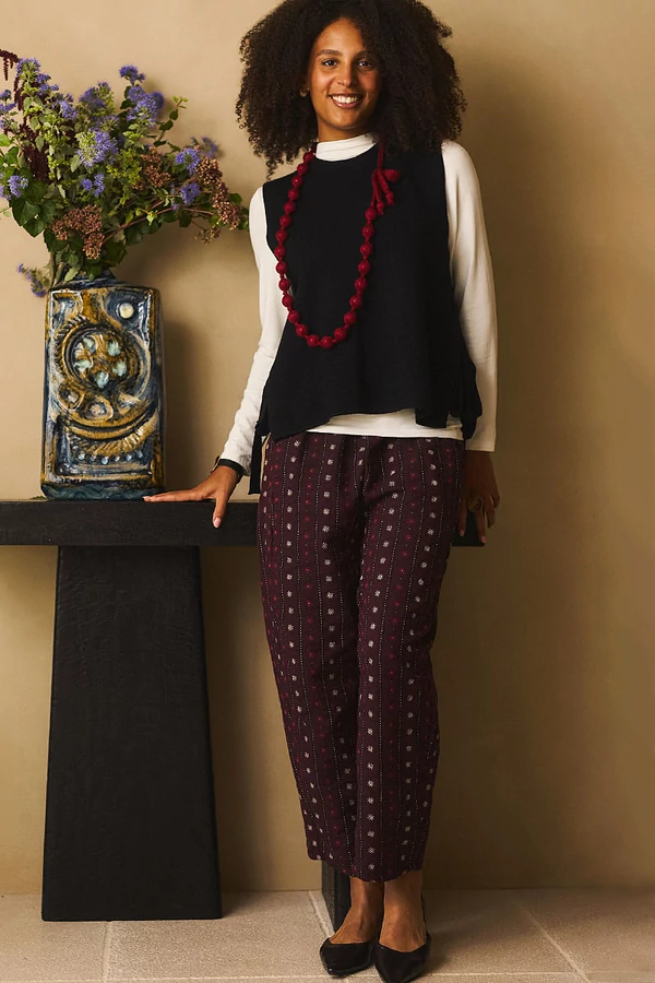 Mintás szövetnadrág