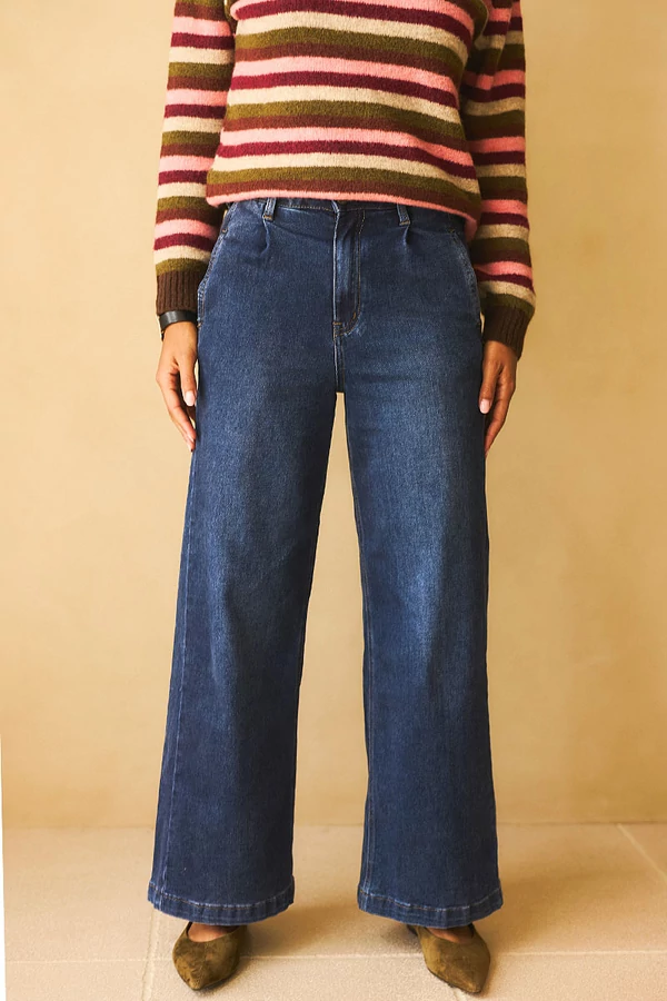 Bőszárú trapéz farmer