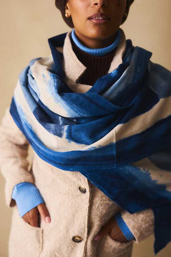 Színátmenetes vastag sál