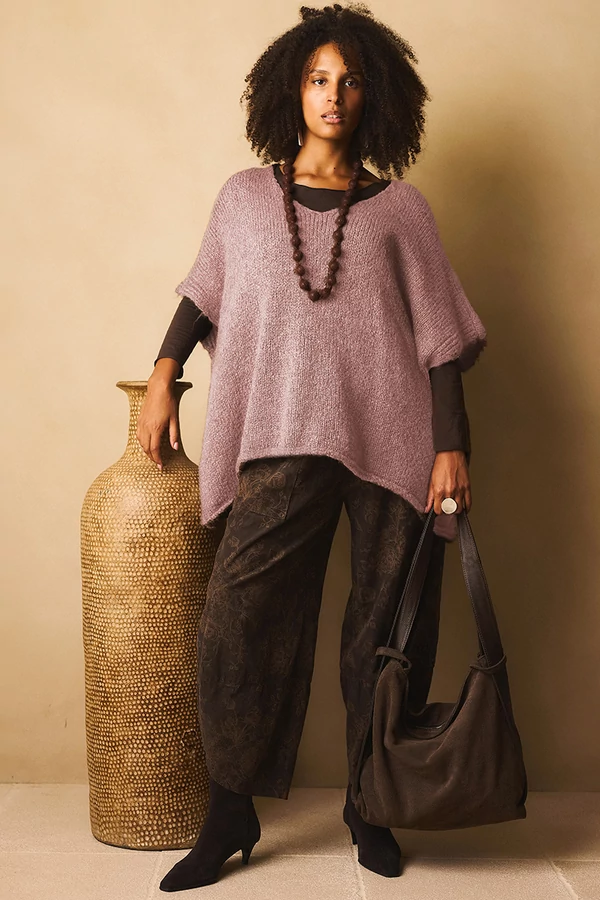 Oversize poncsó pulóver Oversize poncsó pulóver