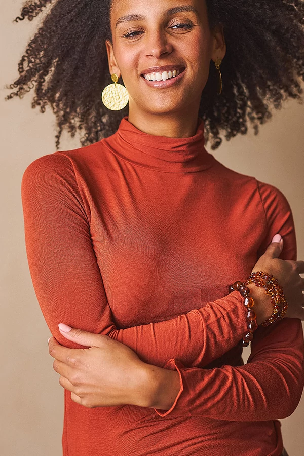 Kalapált korong fülbevaló