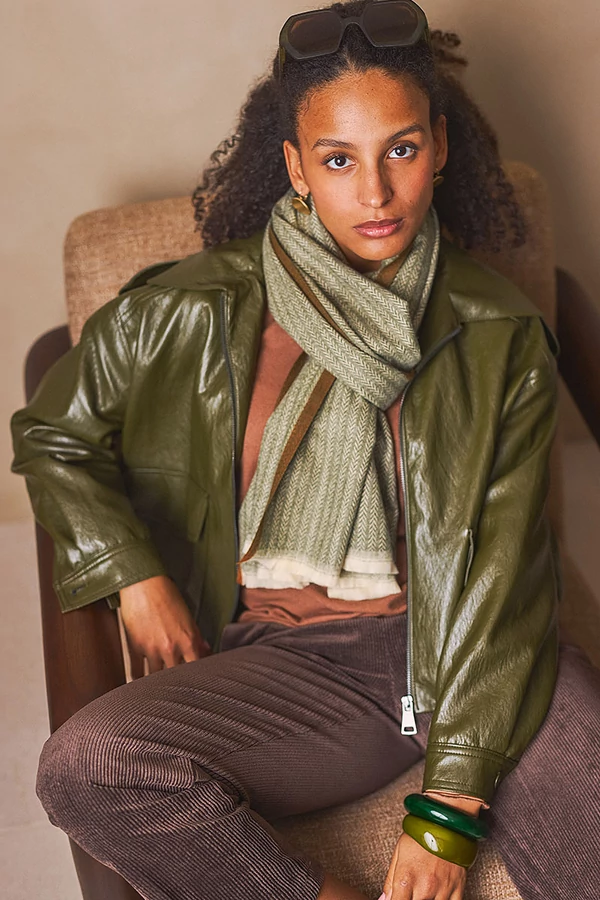 Halszálkamintás sál