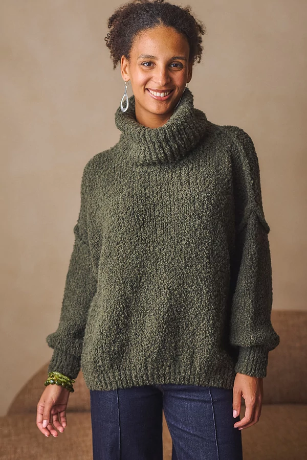 Buklé garbós pulóver