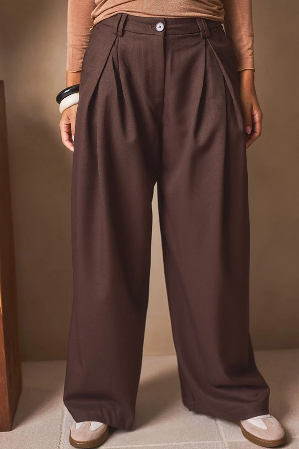 Bőszárú szövetnadrág