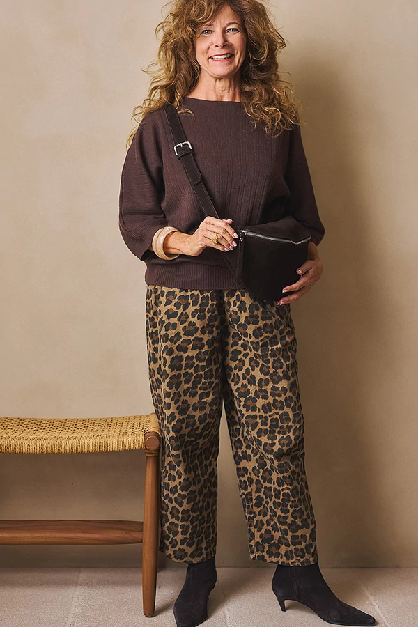 Állatmintás kord nadrág