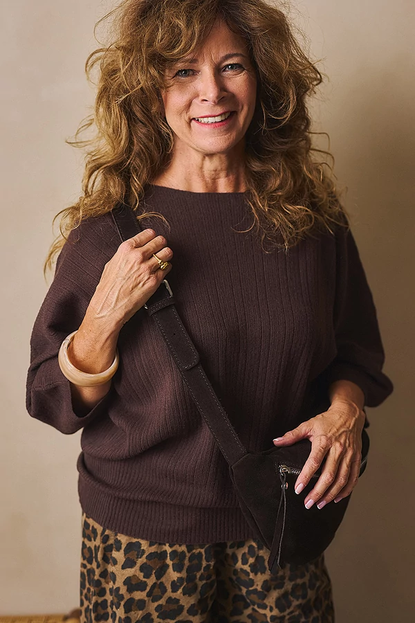 Denevér ujjú pulóver