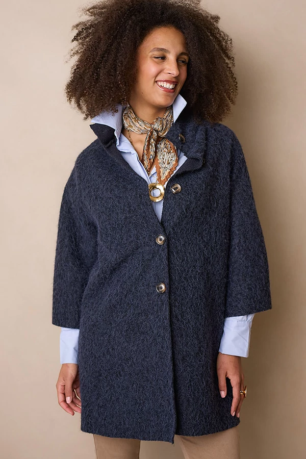 Könnyű kabát gyapjúval