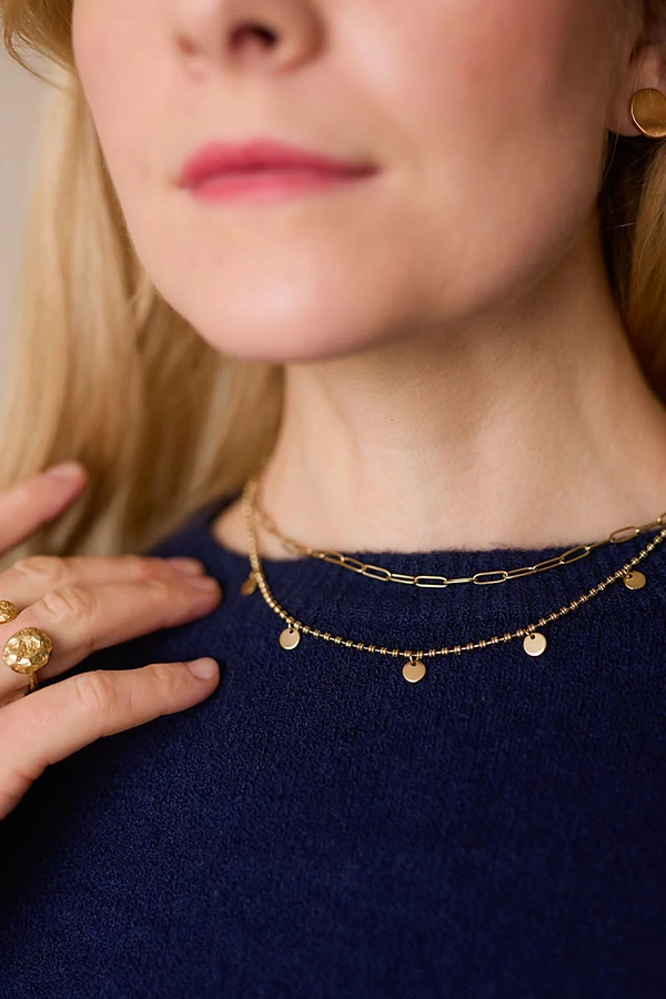 Duplasoros lánc medálokkal