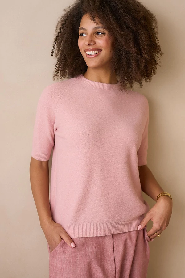 Kötött rövid ujjú felső