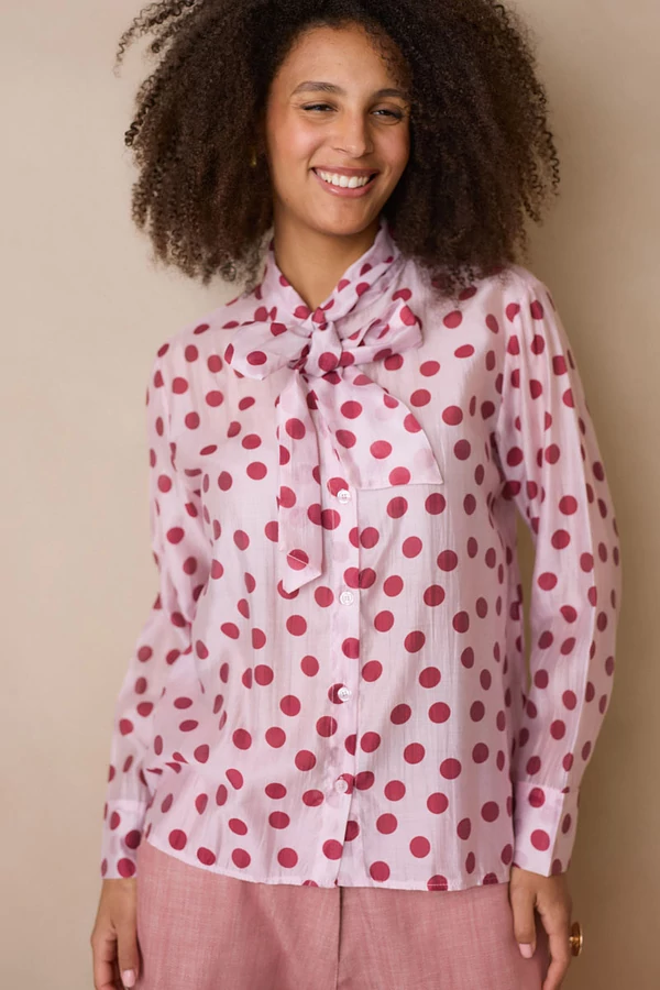 Masnis pöttyös blúz