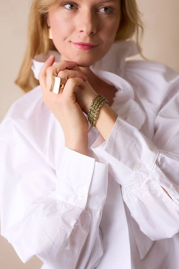 Többsoros üvegygyöngy karkötő