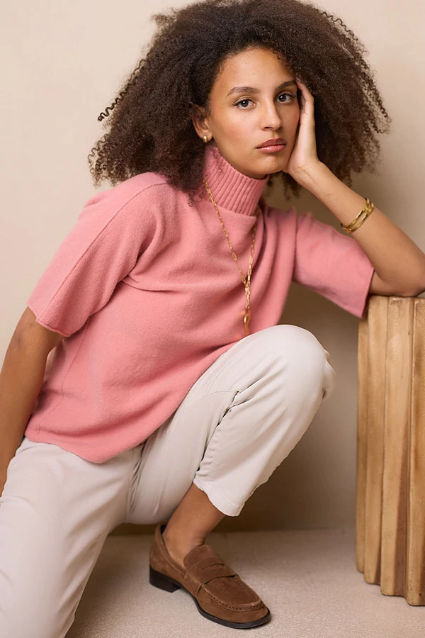 Garbó pulóver rövid T-ujjal