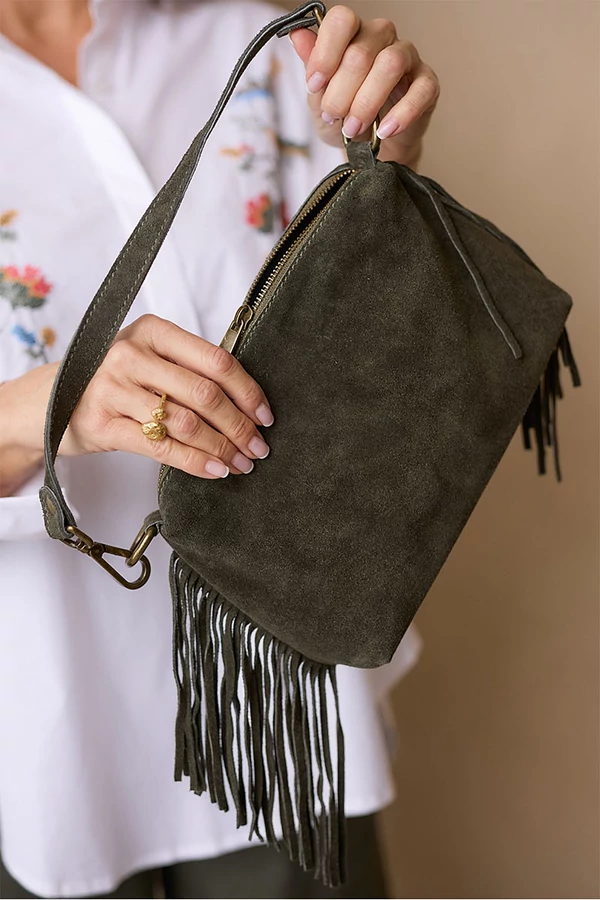 Velúr rojtos kistáska