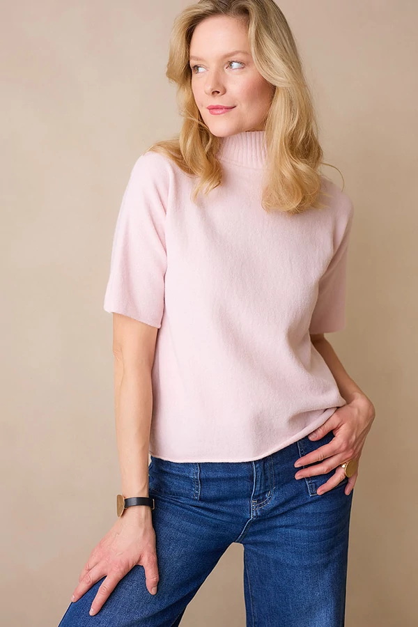 Garbó pulóver rövid T-ujjal