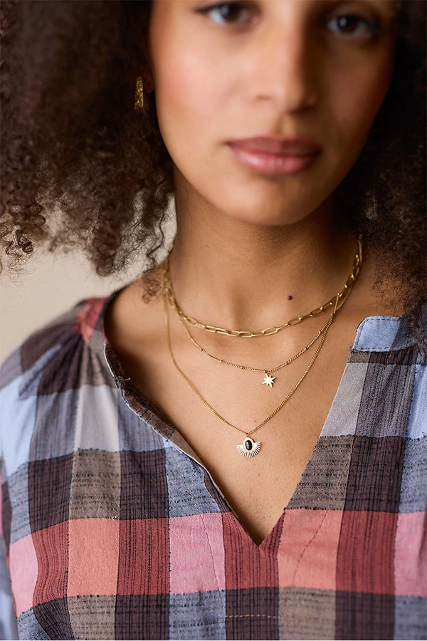 Triplasoros lánc medálokkal