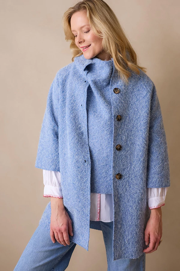 Könnyű kabát gyapjúval