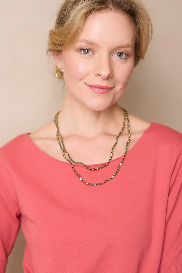 Hosszú üveggyöngyös lánc