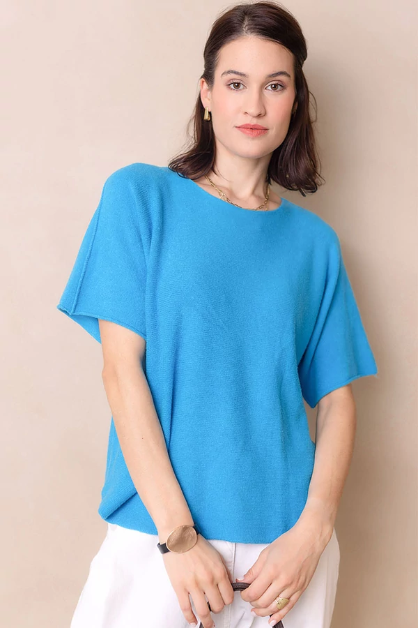 Lezser rövidujjas kötött felső