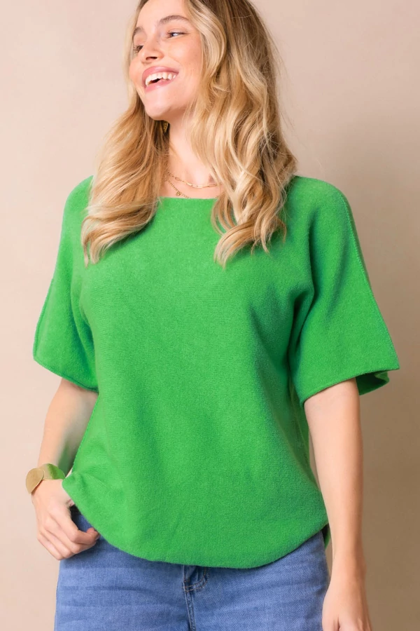 Lezser rövidujjas kötött felső