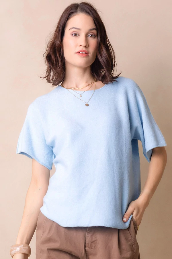 Lezser rövidujjas kötött felső