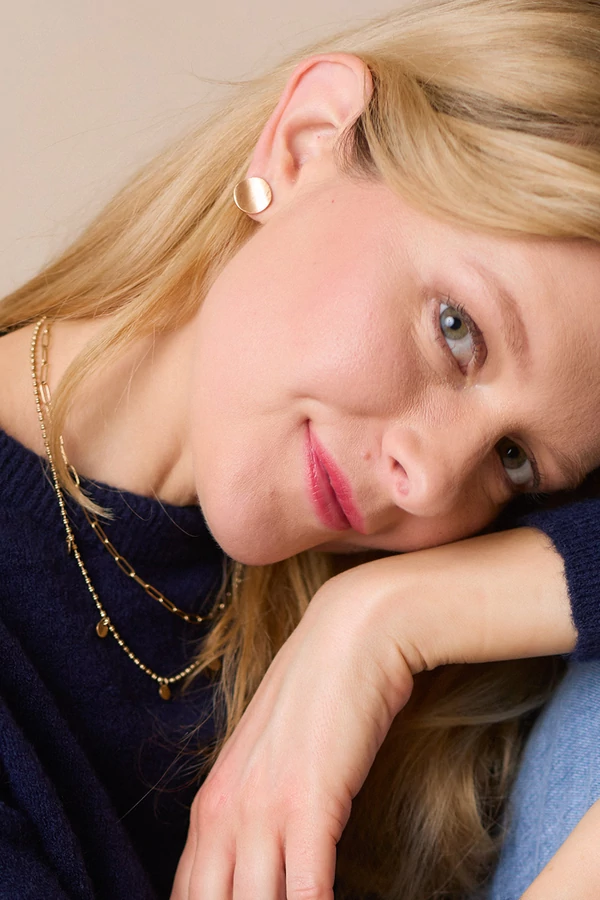 Apró hullámos fülbevaló