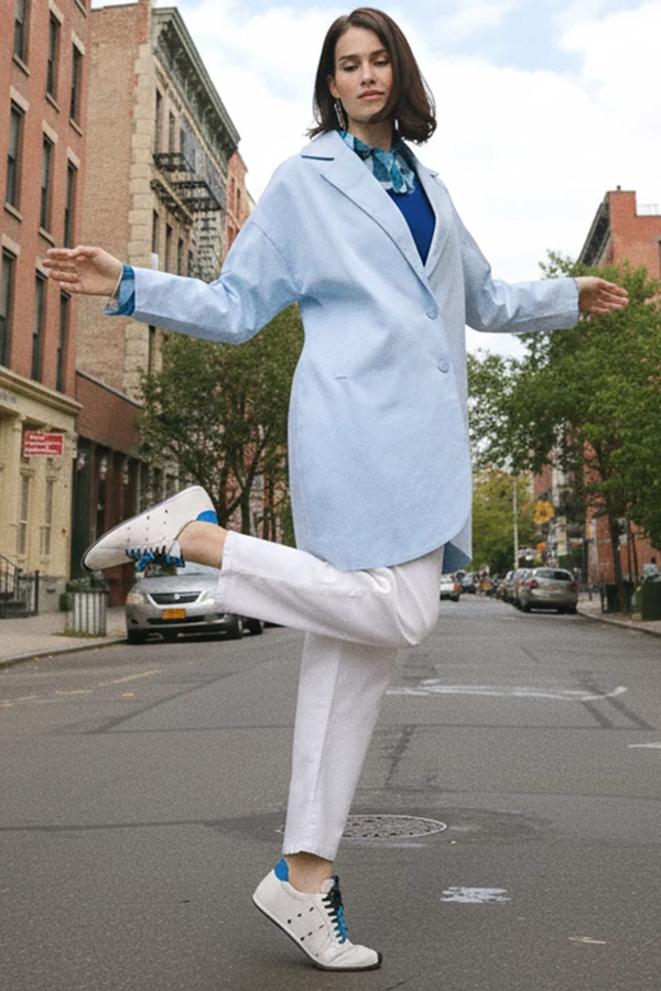 Oversize vászon zakókabát