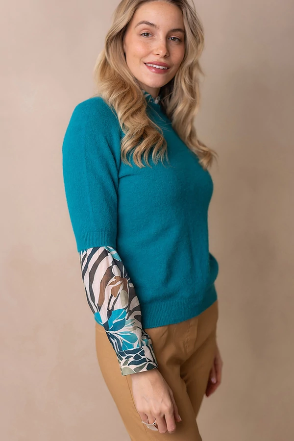 Kötött rövid ujjú felső