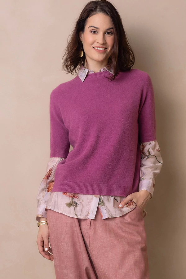 Kötött rövid ujjú felső