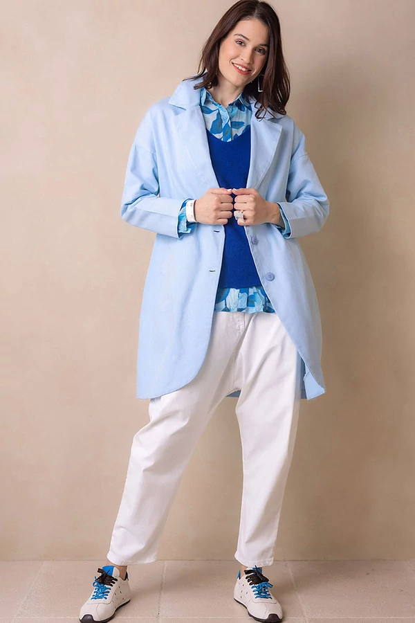 Oversize vászon zakókabát