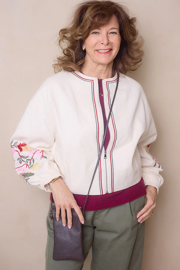 Hímzett vászon dzseki