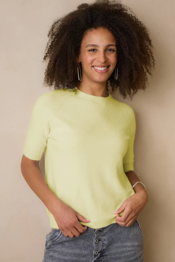 Kötött rövid ujjú felső